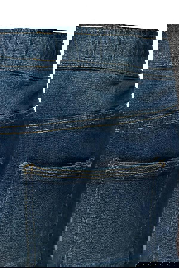 Smart Living Men's Elasticated Denim Joggers with Drawcord & Classic Pockets - Mid Wash