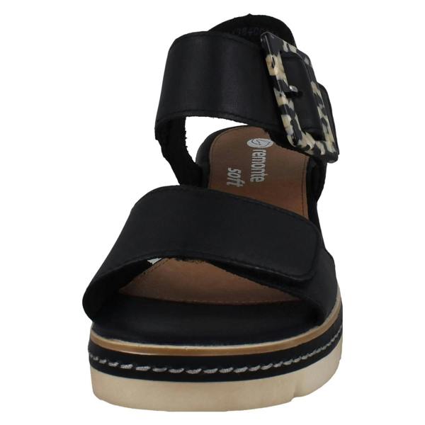 Remonte Ladies Remonte Leather Wedge Sandals D2L53