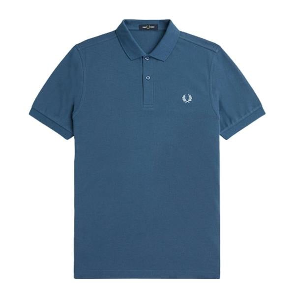 Fred Perry Classic Midnight Blue Ice Logo Polo Shirt L