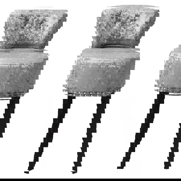 Velvet Upholstery Round Accent Chair Dressing Stool Dressing Table Stools Living and Home