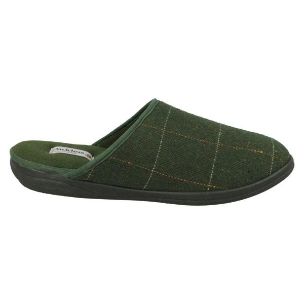 Padders Mens Padders Stag Detailed Mule Slippers Stag