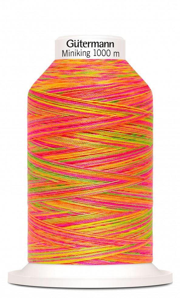 Gutermann Multicolour Miniking Overlocker Thread 1000m Polyester Thread Suitable For Dressmaking