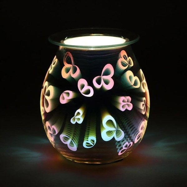 Serano 3D Flower Petal Light Up Electric Oil Burner