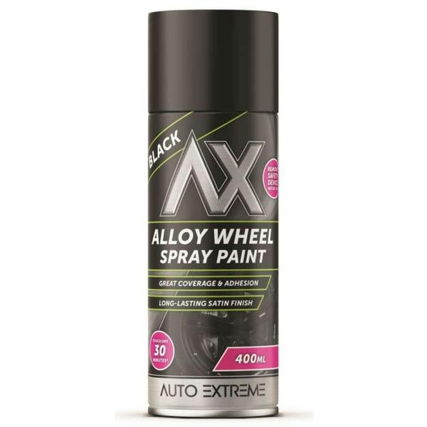 Auto Extreme Black Alloy Wheel Spray Paint 400ml