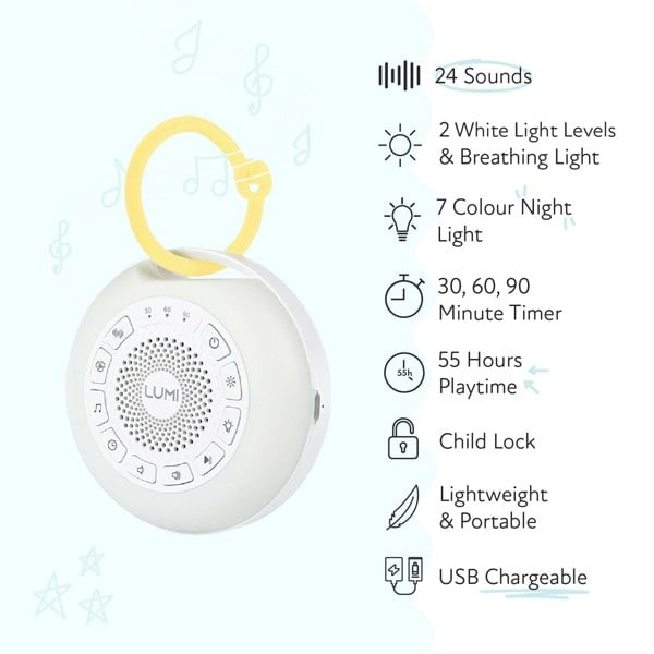 LUMI Portable White Noise Machine Pro Max - LUMI Sleep