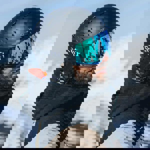 Smith Ski Goggles 4D Mag XL 0JX 4Y Black ChromaPop Sun Black & CP Storm Blue Sensor Mirror