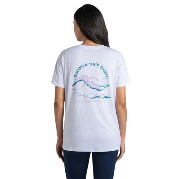 Craghoppers Womens/Ladies Back Print T-Shirt - Optic White - 