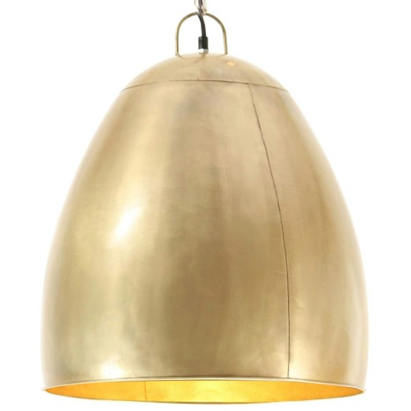 Berkfield Industrial Hanging Lamp 25 W Brass Round 42 cm E27