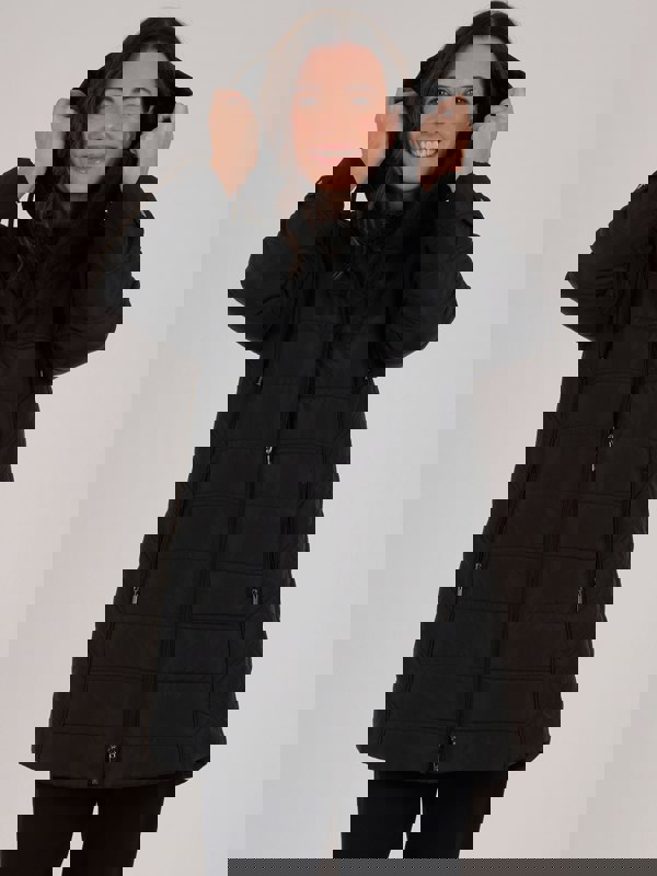 TIGI-Wear Waisted Hooded Coat