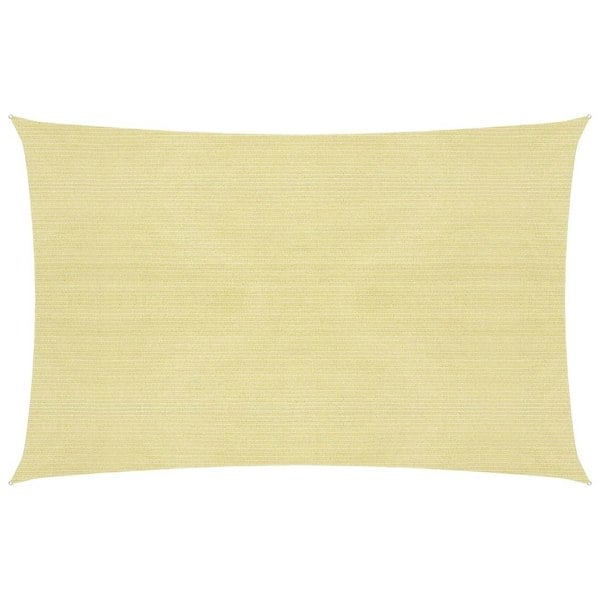 Berkfield Sunshade Sail 160 g/må_ Beige 2.5x4 m HDPE