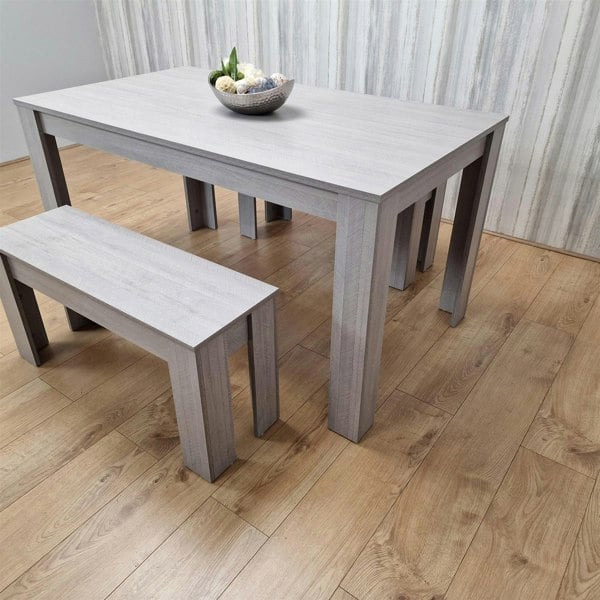 Kosy Koala Dining Table Set with 2 Benches Dining Room and Kitchen table set of 2