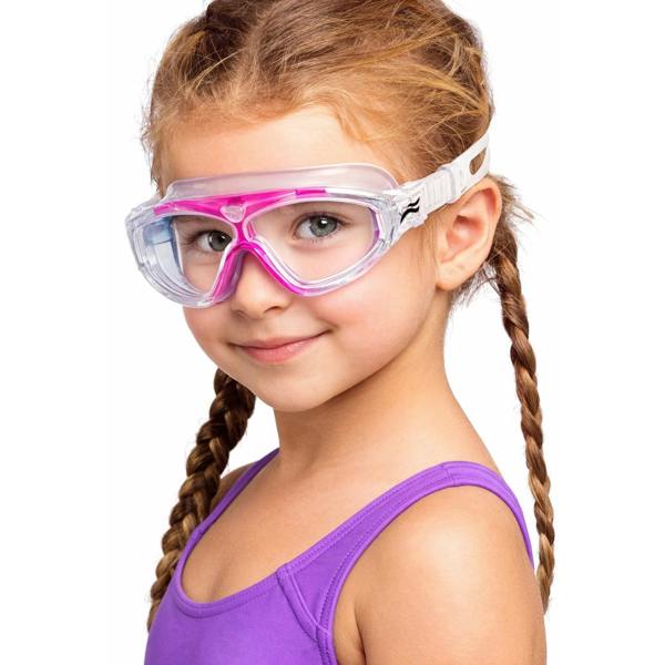 Aqua Speed Kids Anti Fog UV Wide View Swim Mask |  Boys & Girls Comfy Fit Swimming Mask