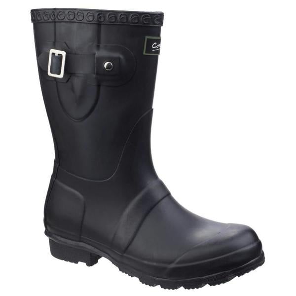 Cotswold Womens Windsor Short Waterproof Wellington Boots - Black