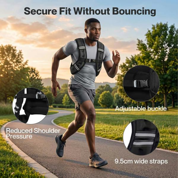 CENTRA 5.5kg Weighted Vest Running Fitness Training Exercise Vest Adjustable