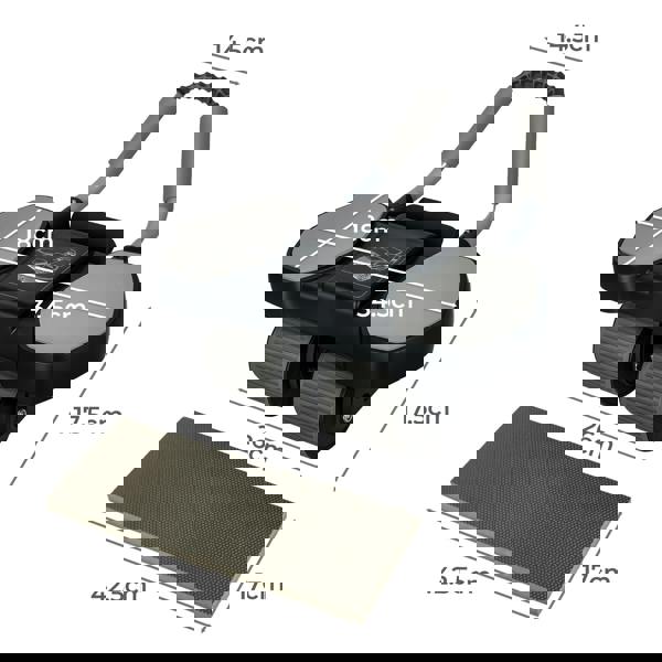 Centra Healty Belly Wheel AB Roller 4 Wheel with Elbow Support Automatic Rebound