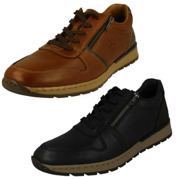 Rieker Mens Rieker Casual Lace And Zip Fastening Shoes Great For Everyday Wear B2112