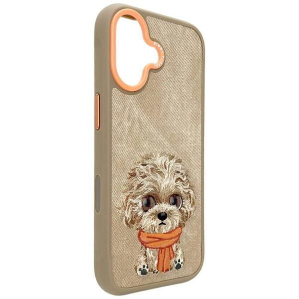 Nimmy Friends Nimmy Big Eye Cute Pet Poodle Dog Case with MagSafe for iPhone 17 6.3" Brown Orange - N-XDY-IP17-04