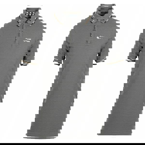 Aquascutum Mens Tipped Polo Shirt - Grey - 