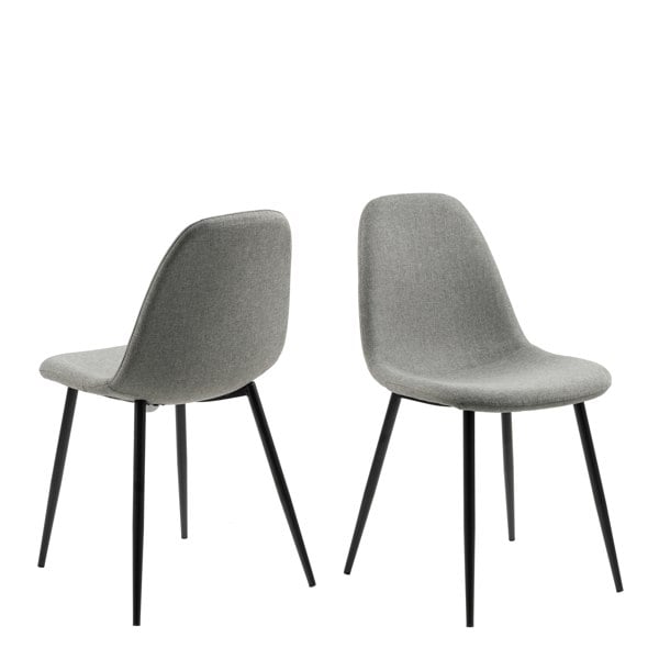 Furniture To Go Wilma Dining Chair in Light Grey Set of 4