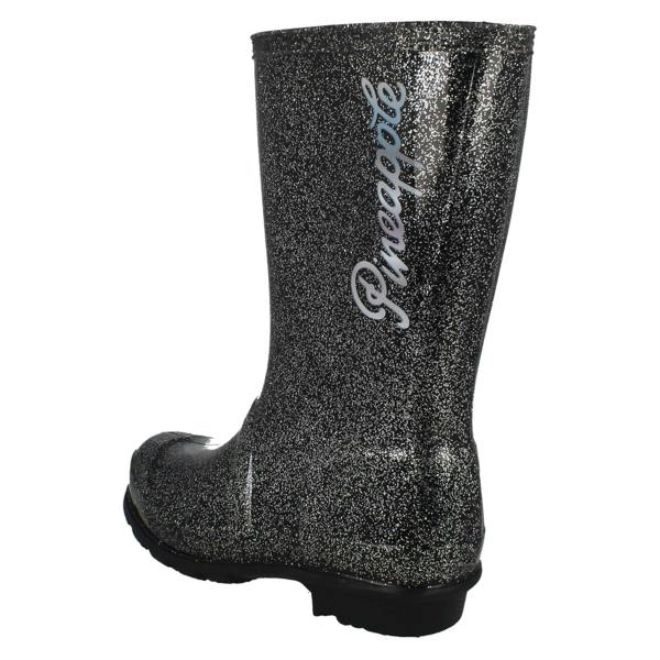 Pineapple Girls Pineapple Glitter Wellington Boots X1272