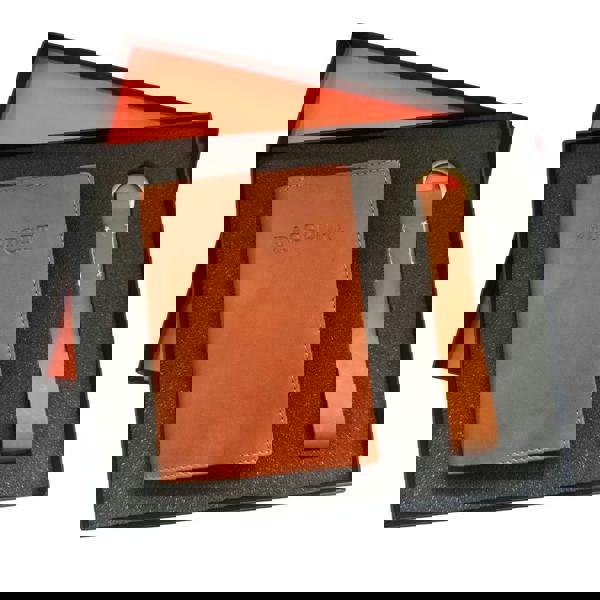 Love EMVY Genuine Leather Passport Cover and Keyring Gift Set