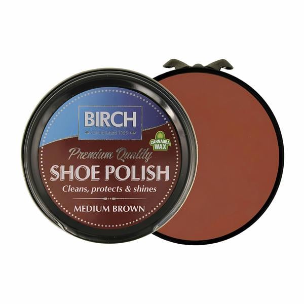 BIRCH Traditional Shoe Polish - Wax-Based for Leather Conditioning 50ml