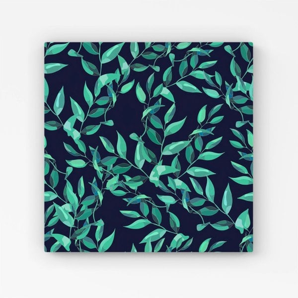 Warren Reed Delicate Green Foliage Canvas