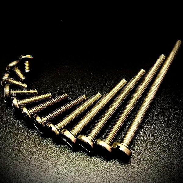 Fixaball M2.5 Machine Screws Slotted Pan A2 304 Stainless Steel DIN85