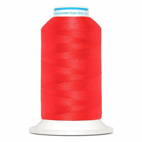 Gutermann Super Brite Polyester 40 Embroidery Thread 1000m Polyester Thread Suitable For Embroidery