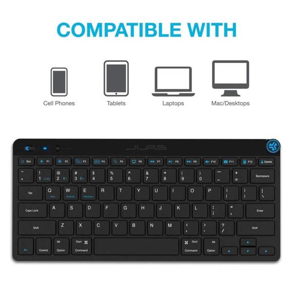 Dyzi Multi-Device Wireless Portable Keyboard Black