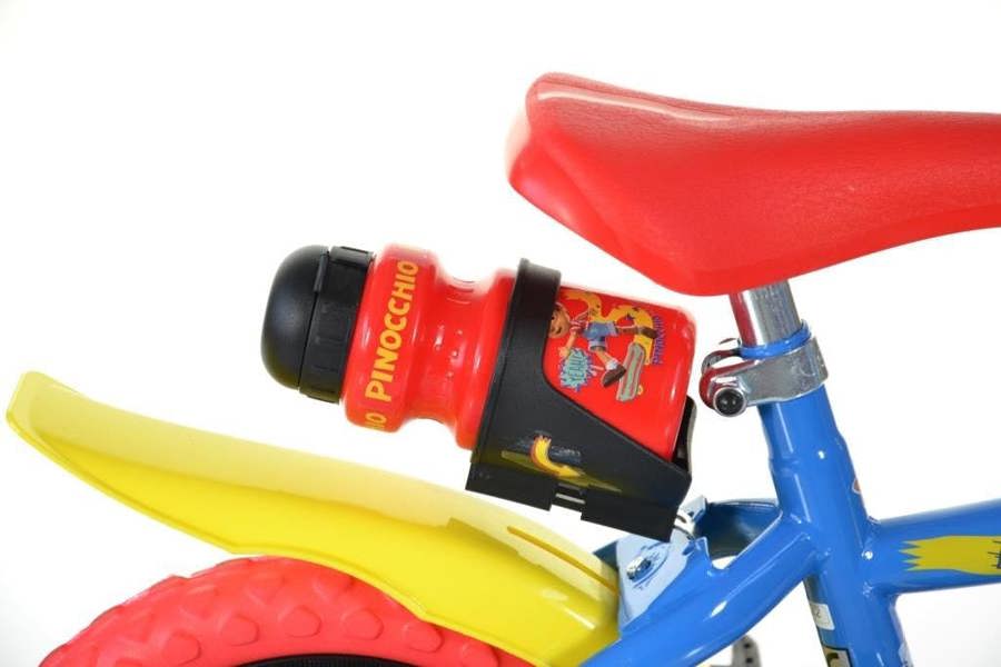 Dino Bikes Dino Pinocchio Kids 12" Wheel Bike - Blue/Red/Yellow