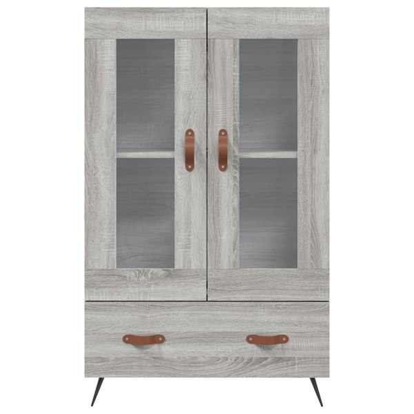 Berkfield Highboard Grey Sonoma 69.5x31x115 cm Engineered Wood