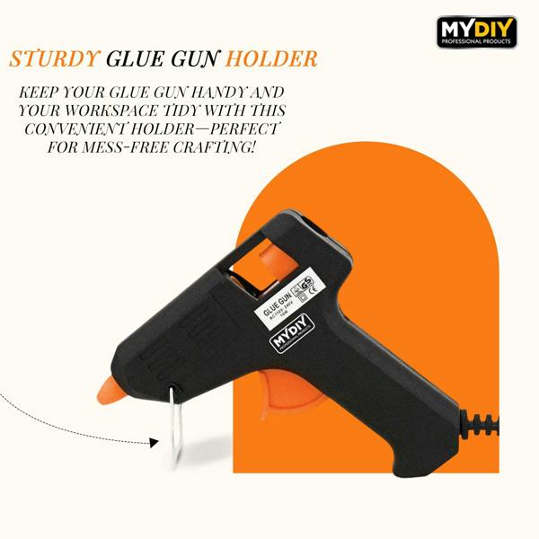 MY DIY PROFESSIONAL PRODUCTS My DIY Hot Glue Gun-100x 7MM Glue Gun Sticks & Built-in Safety Stand Fast Heating Glue Gun Anti Drip Nozzle Mini Melt Gun
