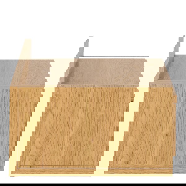 Furniture To Go Ashlan Square Bedside Table with 1 Drawers in Oak