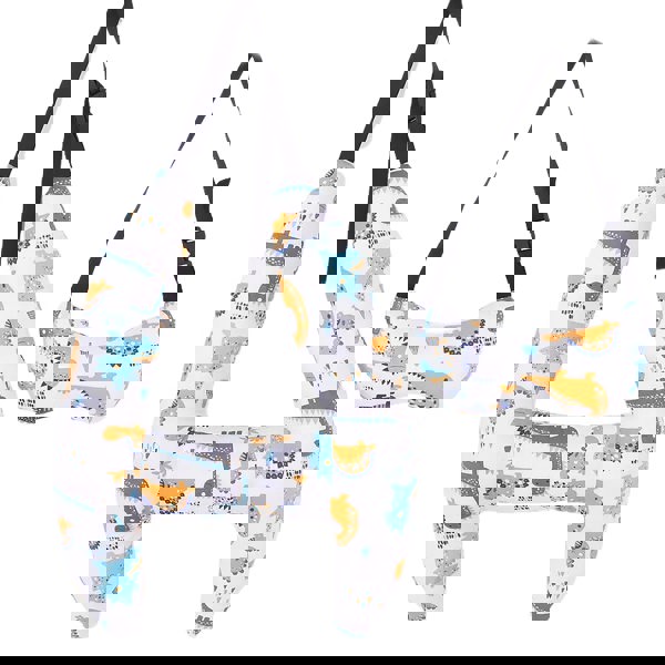 anycoplus Anypillow Car Travel Pillow White Dinosaur 1 Set for Kids and Adult Neck Head Support H-Shape Travel Pillow