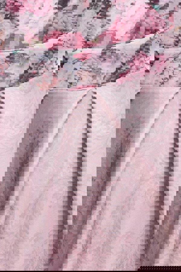 Sweetheart Floral Midi Dress - Blush DR3207