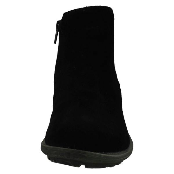 Hush Puppies Ladies Hush Puppies Block Heeled Ankle Boots Madisyn