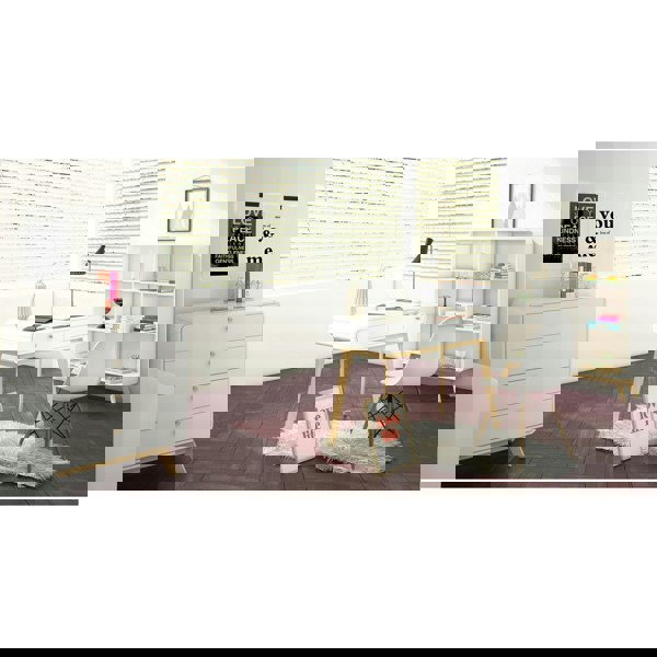 Dorel Home Cassie Chest with 4DR White White