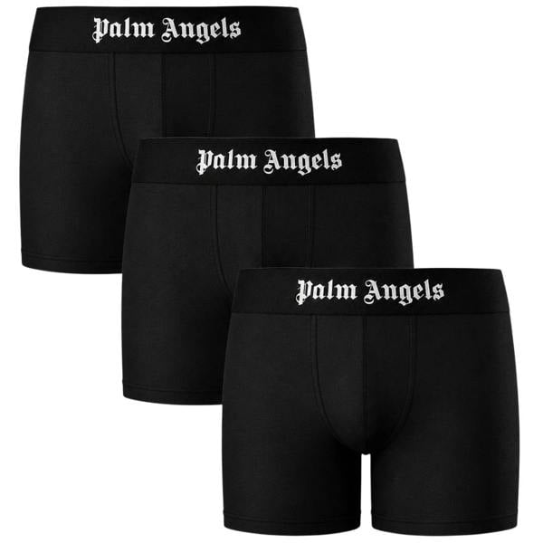 Palm Angels Tri-Pack Black Long Trunk Boxer Shorts