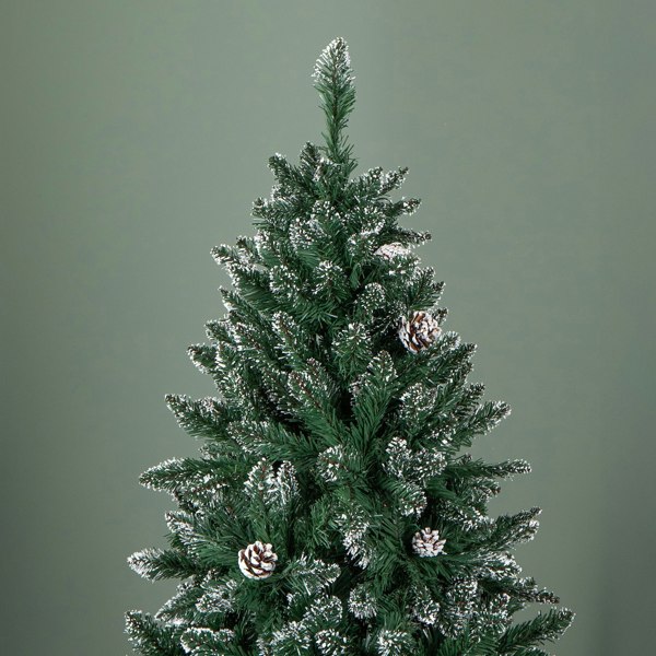 Samuel Alexander 5ft (1.5m) Tall Rocky Mountain Pine Christmas Tree with 526 Snow Tipped Branches & Pinecones