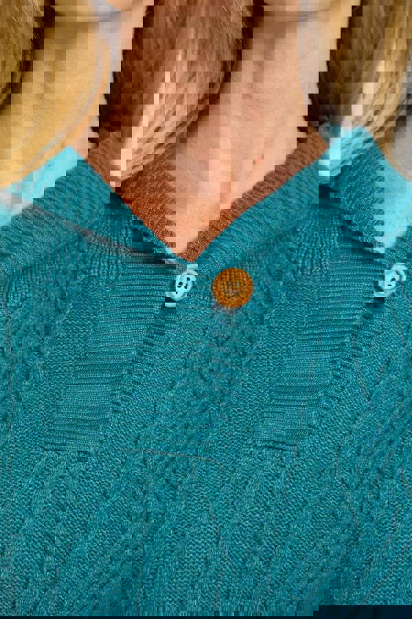 Cable-Knit Hooded Jumper