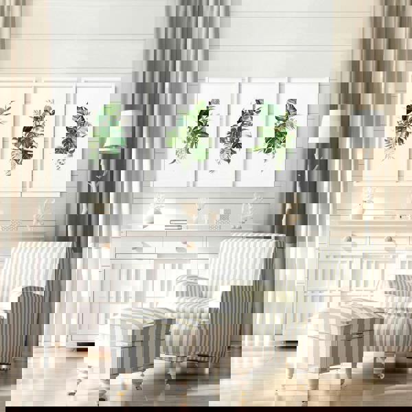 Large prints for living room | set of 3 Tropical wall art prints