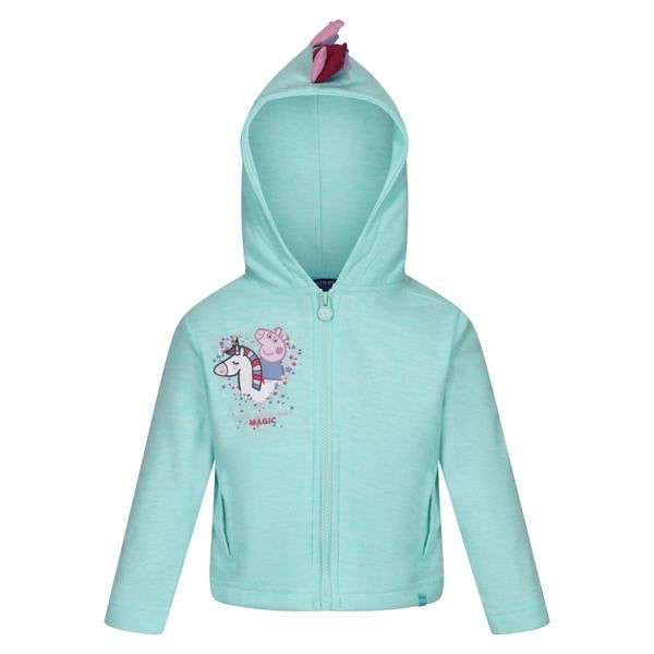 Regatta Baby Girls Peppa Pig Marl Hoodie - Aruba Blue