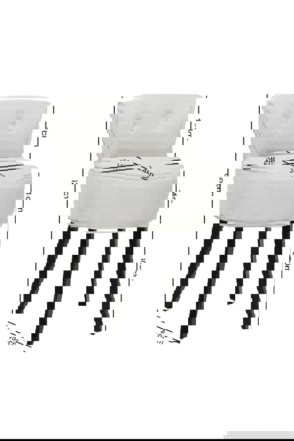 Living and Home Light Grey Low Back Velvet Dressing Footstool with Black Legs