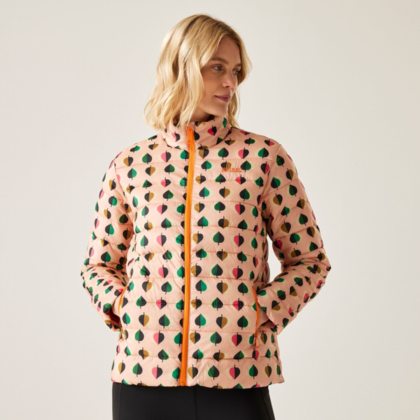 Regatta Women's Orla Kiely Tiny Elm Baffled Padded Jacket - Pink