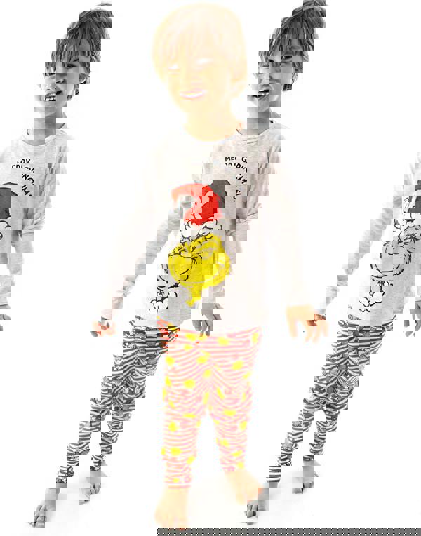 The Grinch Unisex Kids Red Character Long Sleeve Long Leg Pyjama Set