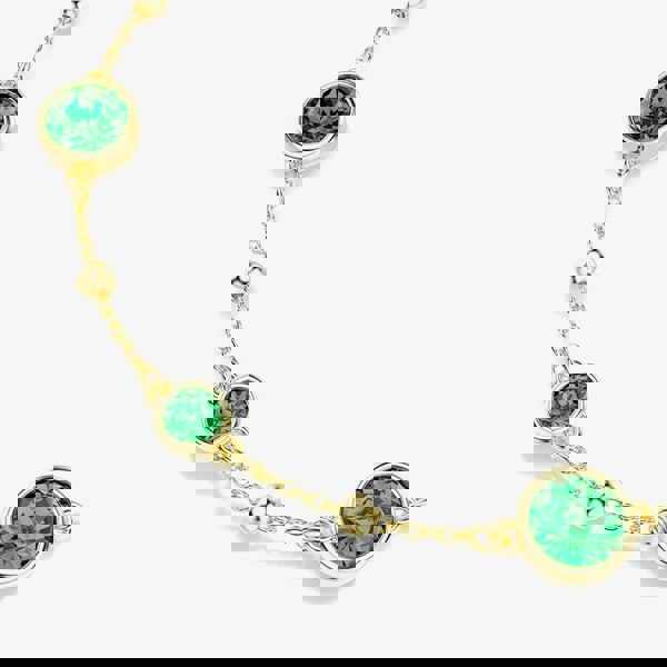 Swarovski Imber Gold Tone Plated Green Crystal Bracelet 5730676