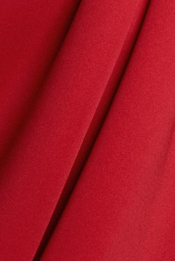 Corset Fit And Flare Halter Neck Midi Dress - Red DR5134