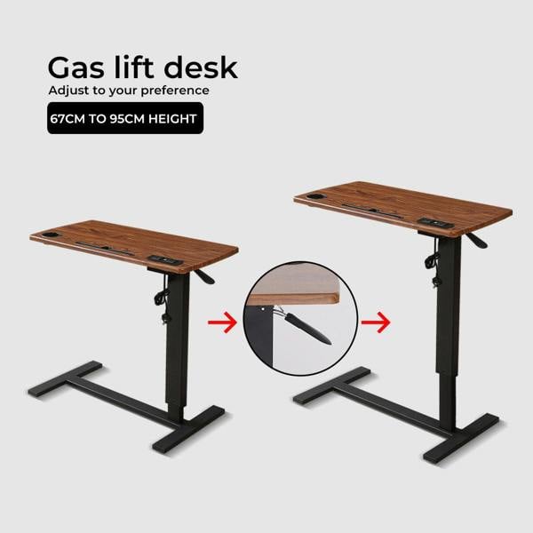 Levede Standing Desk Height Adjustable Stand Folding Laptop Table Shelf Electric USB