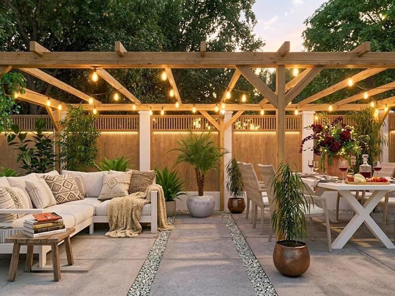 Dunster House Wooden Pergola Kit 6m x 3m DIY Plants Frame Garden Structure Utopia (19' 6" x 10')